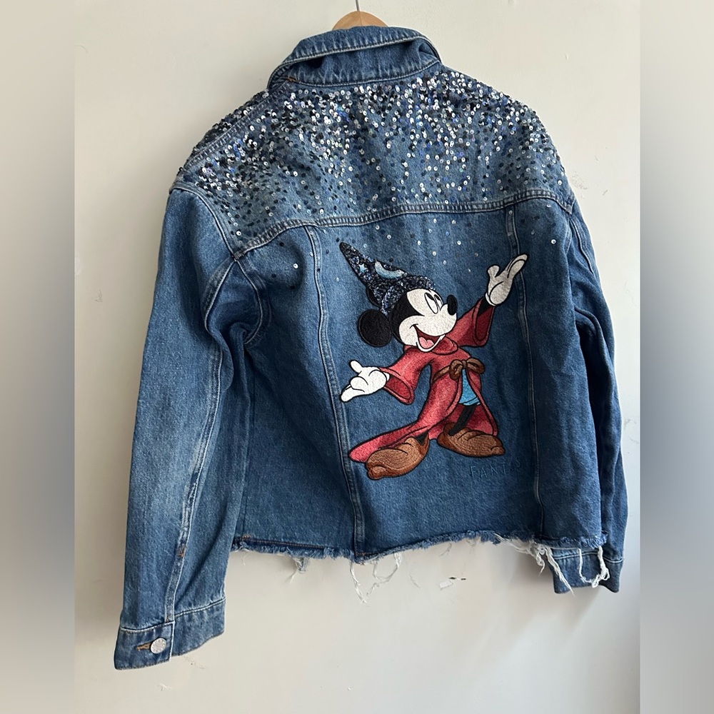 Denim Jacket with Mickey Mouse Design